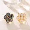 Anillo con apertura ajustable, temperamento francés suave, fresco y artístico, camelia tridimensional, joyería de mano de hada de lujo de alta gama