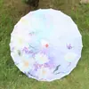Paraguas de papel al óleo de estilo antiguo, paraguas con borlas de hadas, accesorio para fotos de viajes, danza, cheongsam, pasarela, bricolaje