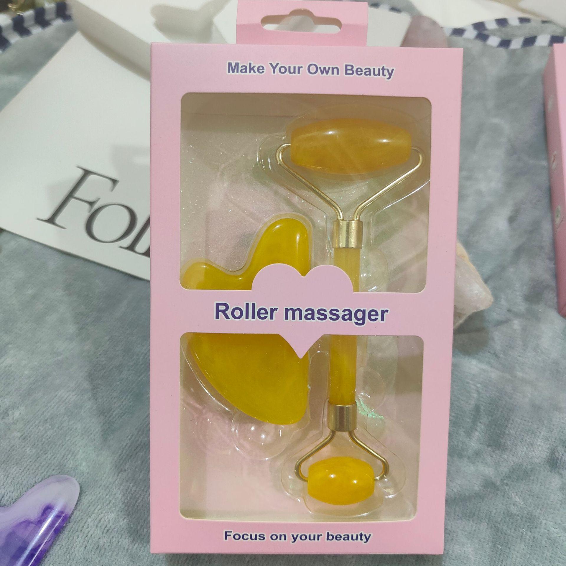 树脂蜜蜡玉石滚轮按摩器