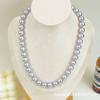 Collar de perlas de cristal de alto brillo Shijia de imitación de moda transfronteriza con hebilla magnética de acero de titanio y cadena de clavícula de moda para todo tipo de combinaciones al por mayor