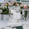 BT302 tarjeta de mesa acrílica rectangular en blanco transfronteriza número de mesa para boda tarjeta de mesa DIY tarjeta de asiento personalizada