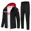 Traje deportivo para mujer, primavera y otoño, para correr, ropa nacional, para pareja, manga larga, sala de artes marciales, grupo de entrenadores, ropa casual, estampado