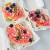 Caja de Empaque Sólida para Néctar de Álamo Caja Desechable de Pulpa Caja de Almuerzo de Celebridad de Internet Clip para Yogur Esmeralda Caja de Empaque para Postres