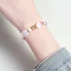 Pulsera de Perlas de Agua Dulce Naturales para Niñas, Diseño de Nicho de Alta Gama Estilo Ins, Pulsera Blanca de Cristal Estilo Juvenil, Joyería de Mano