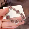 Pulsera de Flor de Zirconia de Lujo Ligero Estilo Francés, Diseño Minimalista de Nicho, Joyería de Alta Gama Versátil y Elegante