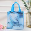 Impresión creativa bolso de mano marmoleado bolsa de compras no tejida plegable impermeable para llevar para llevar al por mayor