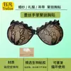 Almofadas de Silicone com Renda para Sutiã Feminino, Almofadas de Seio Espessadas Sem Costura Push-Up Invisíveis para Vestidos de Casamento