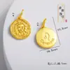 Acessórios Vietnamitas Banhados a Ouro Que Não Desbotam, Pingentes dos Doze Signos do Zodíaco, Colar DIY Banhado a Ouro com Pingente do Signo do Zodíaco do Ano de Nascimento