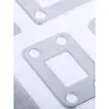 Base de tubo cuadrado barandilla de acero zincado accesorios de hierro forjado pieza fija de pie de placa de hierro protector de poste barandilla placa galvanizada empotrada hueco