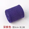 Fita de serapilheira acabamento corda de juta grossa rolo tecido para toalha de mesa linho plano feito à mão fita decorativa borda de fita colorida tira longa de tecido