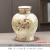 Jarrón Retro Azul y Blanco Chino Adornos Cerámicos Entrada del Hogar Sala de Estar Estudio Patio Oficina Arreglo Floral Decoración de Porcelana Azul y Blanca