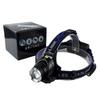 Comercio exterior venta caliente faro cinta azul T6 luz con zoom faro LED carga directa para la cabeza lámpara para pesca nocturna