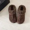 Cubrecabezas de Peluche Melaleuca Medias Zapatillas 2026 Otoño/Invierno Retro Versátil Suave Esponjoso Peluche Ropa Exterior Cálidas Zapatillas de Piel