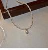 Colar de Pérolas Artificiais Suaves de Camada Dupla para Mulheres, Luxo Acessível, Nova Moda, Corrente Versátil para Clavícula, Tendência de Colar Personalizado de Celebridade da Internet