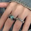 Anillo Cruzado para Viajeros Coreano y Japonés para Mujer, Anillo Ajustable de Moda Vintage con Personalidad, Anillo Geométrico Hip-Hop Estilo Ins para Dedo Índice
