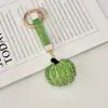 Nuevo Llavero de Calabaza de Diamantes Completos de Cristal Halloween Creativo Strass Moda Colgante de Bolso Adorno para Llave de Coche
