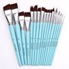 Pincel para pintura facial, pincel, pincel, 17 piezas, traje de agua, tiza, pincel para pintura al óleo, pincel acrílico, pincel para pintura al óleo, pincel de acuarela, fábrica de bolígrafos