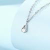 Collar de Plata S999 con Forma de Gota de Agua para Mujer Collar Explosivo Diseño de Nicho Cadena para Clavícula Diaria de Trabajo Lujo Ligero Alta Sensación