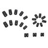 Doce Cool Solid Color Branco Preto Brilhante Unha Arte Moda Spice Girl Europeu Praça Unha Falsa Vestindo unhas Peças Venda por atacado unha