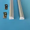 Tira de luz LED aleación de aluminio canaleta de luz luz de gabinete emisión oblicua triángulo en forma de V 45 grados montaje superficial tira de luz canaleta de aluminio 19X19