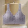 Ropa interior hermosa con botones frontales para mujeres de mediana edad, estilo de madre, chaleco de lactancia con botones frontales, sujetador sin varillas para mujeres de mediana edad y mayores