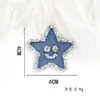 Nuevo Denim con Pedrería Transferencia de Calor Forma de Corazón DIY Rosa 3D Ropa Bolsas Accesorios Piezas de Transferencia de Calor
