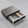 Caja de Altavoces para Amplificador 8U16U Caja de Altavoces Mezclador Proyector Cubierta Superior de Presión Hidráulica Estante Uso en Escenario Estuche de Vuelo