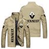 2023 nuevo comercio exterior europeo y americano talla grande moderno cuello alto cremallera logotipo de coche chaqueta abrigo personalización de logotipo ropa de hombre talla grande
