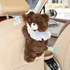 Boneca de Pelúcia Desenho Animado Caixa de Lenços para Carro Urso Fofo Caixa de Lenços Suspensa para Carro Suprimentos Criativos para Interior de Carro