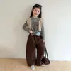 Camiseta de Manga Larga con Dibujo de Oso de Caricatura y Lunares para Niñas Medianas y Grandes Estilo Coreano Suave Elástica Camiseta Base Aimobaby