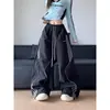 Calça comprida estilosa, moderna e sem esforço chique com um design descontraído e minimalista, perfeita para a moda Harajuku, versátil e fashion, nova calça preta estilo japonês com um toque artístico