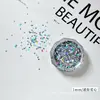 Lantejoulas em formato de coração de 1 mm para nail art, glitter a laser da moda, material de decoração de glitter para unhas em formato de mini coração