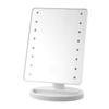 Espejo de Maquillaje LED con Luz, Pantalla Táctil, Espejo de Tocador de Escritorio, Almacenamiento de Escritorio, Espejo Portátil de Princesa, Espejo Plegable para Dormitorio Estudiantil