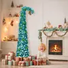 2025 Nuevo Rojo Alizarina Cuello Torcido Verde Láser Árbol de Navidad Fabricante Venta Directa Fiesta Fiesta Adornos