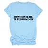 No Me Odies Se Convierte En Amazon Ebay Estación Independiente Moda Casual Camiseta de Manga Corta con Cuello Redondo para Mujer
