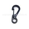 Os fabricantes de origem fornecem liga de zinco mini mudo preto pequeno elástico quick-hook chaveiro de metal