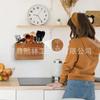 Caja de Almacenamiento con Compartimentos para Cuchillo y Tenedor de Mesa Doméstico Caja de Almacenamiento para Vajilla de Madera de Acacia Caja de Almacenamiento Multifuncional de Madera Maciza Caja de Madera