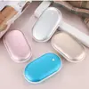 Producto Caliente Transfronterizo Calentador de Manos Piedra Calentamiento Doble Cara Compresa Caliente para Bebé Carga USB Calentador de Manos Regalo de Comercio Electrónico