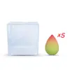 Algodón de maquillaje flocado tipo gota de agua sin látex mini huevo de maquillaje huevo de belleza mini corte oblicuo traje de esponja para polvos tipo calabaza
