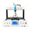 Máquina Automática de Bloqueo de Tornillos, Máquina de Apriete de Tornillos y Tuercas de Doble Estación de Escritorio, Máquina de Tornillos Totalmente Automática en Línea Tipo Plato Giratorio