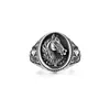 Anillo de Caballo de Plata Tailandesa Chiba para Hombre, Anillo Vintage de Alta Gama Original, Regalo del Año del Caballo del Zodiaco para Novio