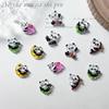 Dibujos animados nuevo estilo chino lindo panda accesorios para uñas dibujos animados bambú resina hecho a mano para usar accesorios para uñas lote