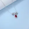 Collar de Plata S925 con Esmeralda Cultivada para Mujer, Diseño de Moño, Lujo Ligero, Sensación de Alta Gama, Joyería Exquisita para Regalar, Mayoreo
