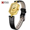 OFNS Reloj Retro de Lujo Ligero para Mujer Artístico de Alta Apariencia Impermeable Reloj de Pulsera al por Mayor Moderno Rombo Romano Reloj de Cuarzo