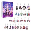 Pingente de mochila/chaveiro/calendário do Advento de Natal do grupo feminino Kpop Hunter Cross-Border em acrílico.