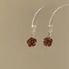 Modernos y Minimalistas Brazaletes para Oreja Retorcidos de Piedra Ojo de Tigre para Mujer, Pendientes Versátiles Vintage, Accesorios para Orejas de Otoño e Invierno con un Toque de Lujo Ligero y de Alta Gama