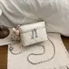 Bolso de Cadena con Cuadrícula de Diamantes Estilo Coreano Moda Otoño 2026 Nuevo Llegada Color Sólido Simple Cruzado de Hombro de Mano Bolso Cuadrado Pequeño