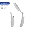 Fabricante de Peines de Acero Inoxidable para Peluquería, Peines Plegables, Peine para Aceite, Peine para Barba, Peine para Estilismo de Barba de Hombre, Peine Portátil de Plástico