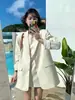 Blazer básico simples e versátil de Dongdaemun, Coreia, top casual solto de outono 19288