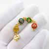 Materiales para Joyería DIY Pulsera Oro Antiguo Goteo de Aceite Cloisonné Cadena de Cola Dorada Mate de Cinco Vías Accesorios